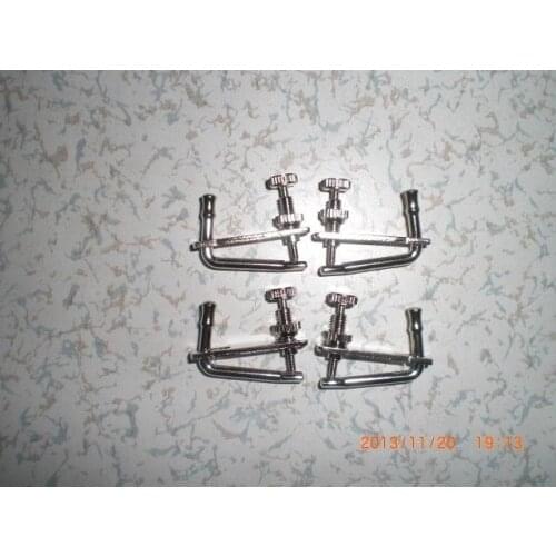 4 PCs Violin Fine tuner 4/4 size Silver Color 002