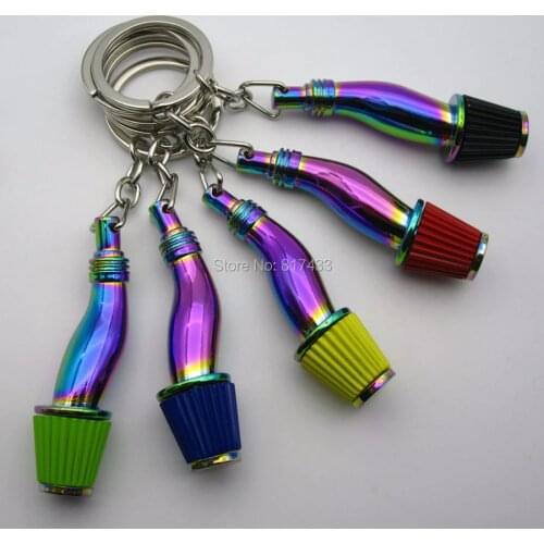 1PCS metal JDM Car Styling Racing Air Intake Filter Keychain keyring 5 colors