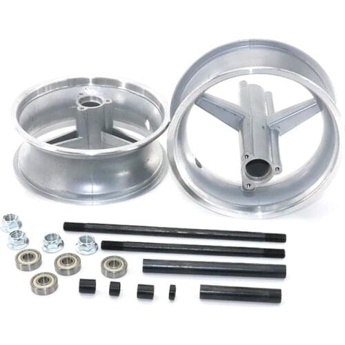 90/65-6.5 front or 110/50-6.5 rear Aluminum Wheel hub,Sprocket,Brake disc Axle bearing fits 49cc Mini Dirt Bike e Scooter Moto