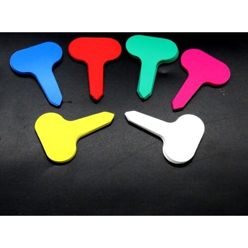 BRASMOYU 50PCS Plastic T-type Garden Tags Ornaments Plant Flower Label Nursery Thick Tag Markers for Plants Garden Decoration