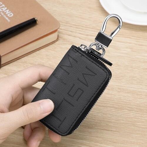 Car Key Case PVC Men Women Wallets Key Holder Housekeeper Covers Zipper Bag Keychain Cover for Keys Organizer Card Bag
