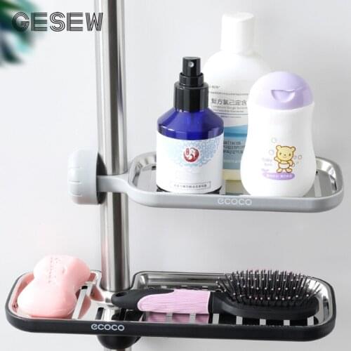 GESEW Faucet Drainable Storage Rack For Bathroom Home Shower Shelf Stainless Steel Soap Holder Organizer Bathroom Accessories