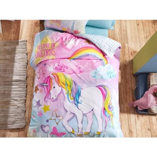 Cottonbox Junior Dream Single Double Quilt Cover Team Mint