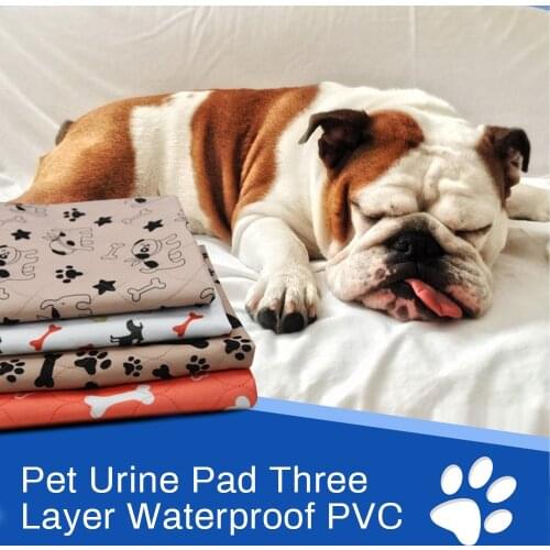 Dog Mat Summer Cooling Mat Cat Cushion Absorbency Diaper Anti-stress Sleeping Bed For Small Dog Reusable Plaid Training Pad