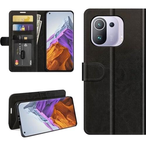 Leather Protection Bag For XIAOMI MI 11X Pro 11i 11 Ultra Flip High Quality Cover Silicon Wallet Phone Case With Card And Stand