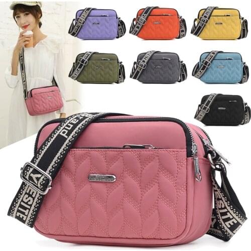 Multifunctional Design Womens Shoulder Bag High Quality Nylon Ladies Handbag Solid Color Designer Women Messenger Bags Bolsos