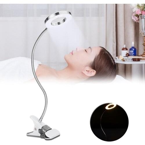 Clip-on Desk Lamp USB Table Lamp Eye Protection LED table Light Bendable Flexible Reading desk Lamp for Nail Art Reading Makeup