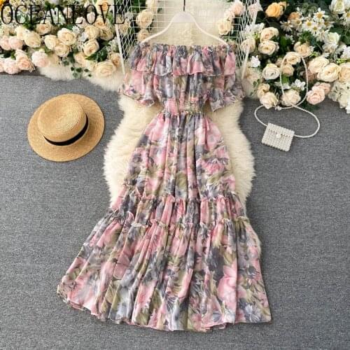 Oceanlove Summer Chiffon Dresses
