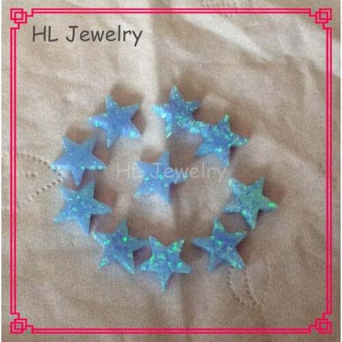 Wholesale Opal Beads 100PCS/Lot OP06 Baby Blue 10MM Synthetic Fire Opal 5 Stars