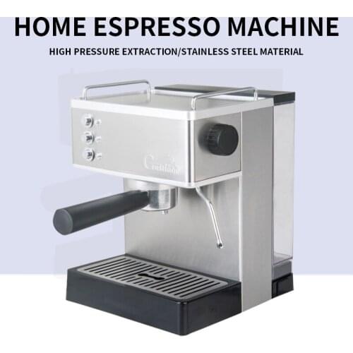 Espresso coffee machine household stainless steel boiler high pressure commercial full semi-automatic steam milk froth