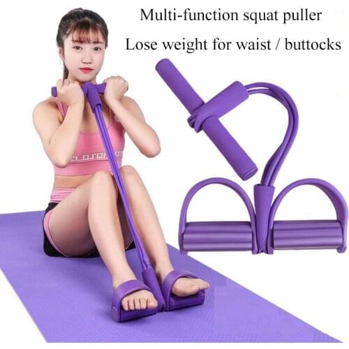 Portable High-Strength Endurance Pedal Tension Belt Sit-Ups Abdominal Machine Yoga Exercise Home Fitness Equipment