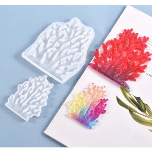 Coral Tree Silicone Mold Jewelry Storage Rack Soft Mold UV Resin Mould Kawaii Resin Craft Supplies Silicone Mold Resin