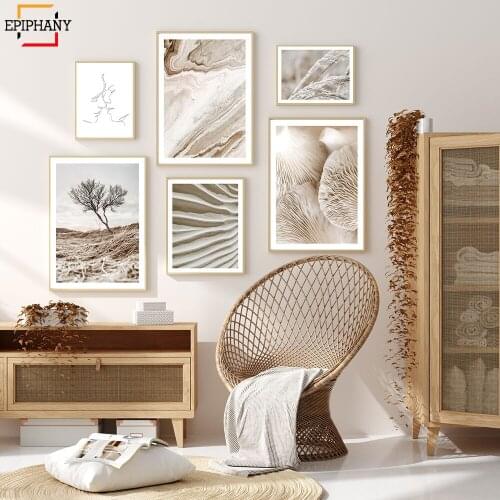 Scandinavian Green Palm Leaf Wall Art Poster Nordic Photography Print Cactus Nature Landscape Painting Picture Modern Home Decor