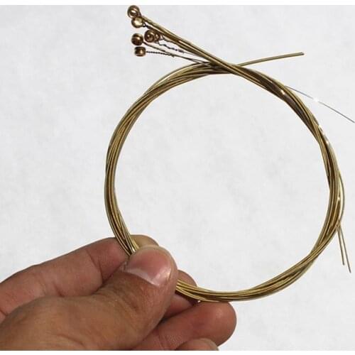 Acoustic Guitar Strings 6pcs Pure Copper Strings Classical Guitar Strings Steel Wire Classic Acoustic Folk Guitar Accessories