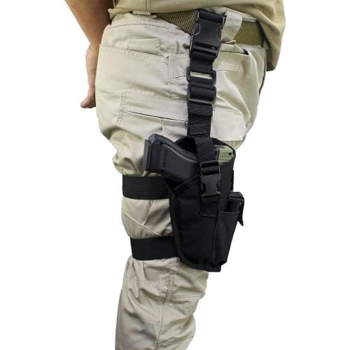 Universal Drop Leg Gun Holster Right Handed Tactical Thigh Pistol Bag Pouch Leg Harness for All Handguns