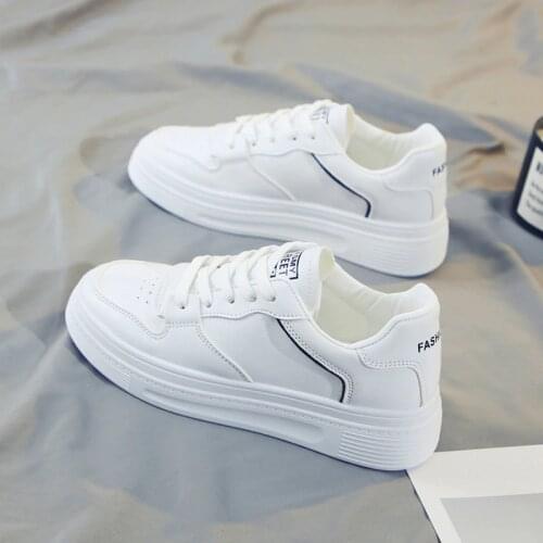 Sneakers women 2021 new autumn white pu walking shoes ins Korean students sports running shoes for women shoes basket femme
