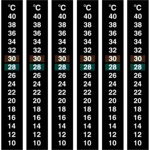 1/5PCs Stick-on Digital Aquarium Fish Tank Fridge Thermometer Sticker Measurement Stickers Temperature Control Tools Products