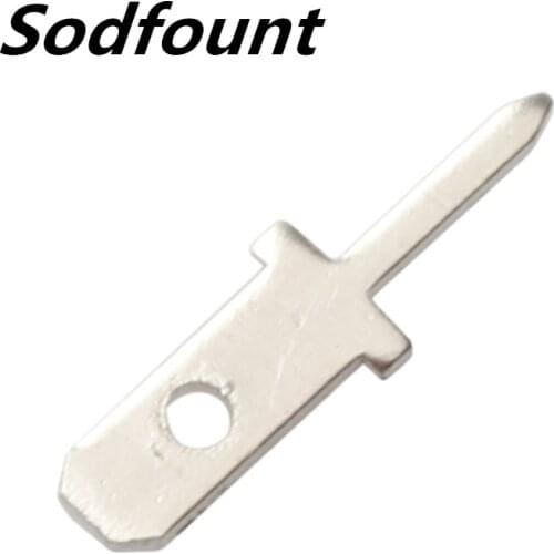 100pcs 2.8 Inserts Plug Spring Terminal PCB Solder lug thickness 0.8 one legs ,PCB welding sheet