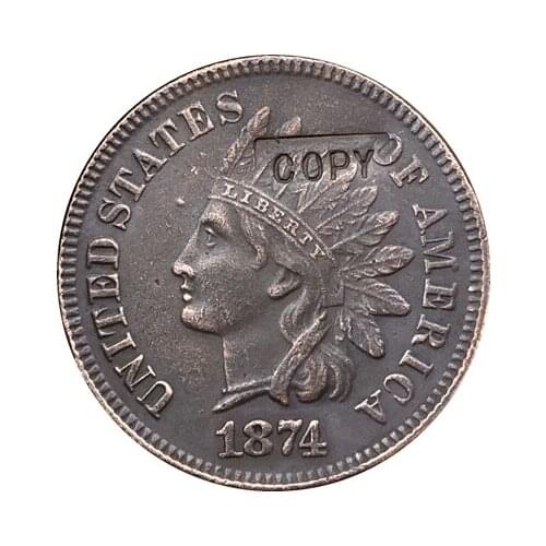 1874 Indian head cents coin copy