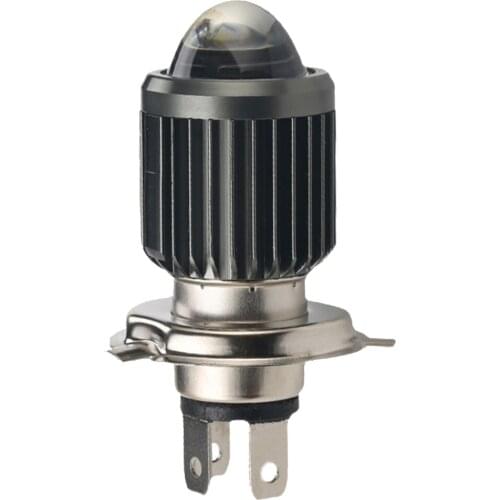 1x 6000K H4 BA20D Super Bright Bulbs Fog Lights Motorcycle Headlight Lens Lamp Scooter White Yellow Moto Led CSP ATV Accessories