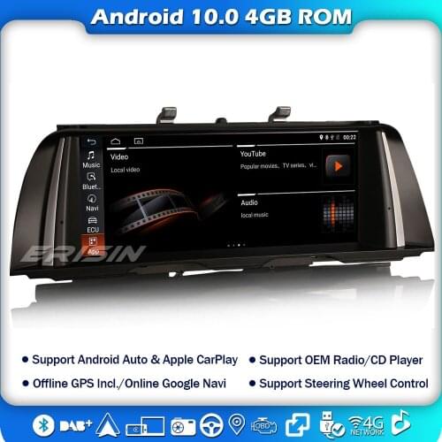 2625 Car Stereo 12.25"Autoradio CarPlay Sat Nav for BMW 5er F10/F11 NBT DAB+4G WIFI OEM Radio IPS Android 10 OBD SWC DVB-T2