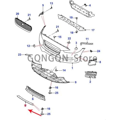 CAR is suitable for XEL front bumper trim strip plating 2015 -2021Jag ua rxe steering gear front bumper bright strip front bumpe