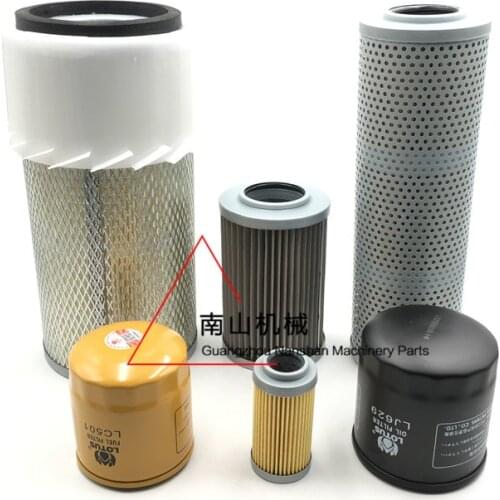 Free shipping for Doosan Daewoo DH55/55-V Air Filter Oil Diesel Grid Hydraulic Oil Inlet Oil Return Pilot Filter Excavator