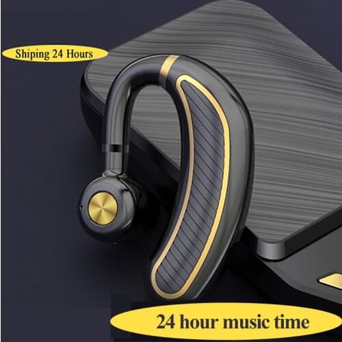Bluetooth Earphone V4.2 Wireless Ear hook Headphones Mini Handsfree Headset 24Hrs Talking with Microphone