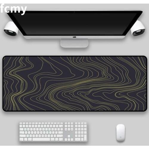 Big Art Mousepad White Black Desk Protector Pad on The Table Pads Computer Mat Xxl Mouse Pad Extended Pad Deskmat Office Carpet