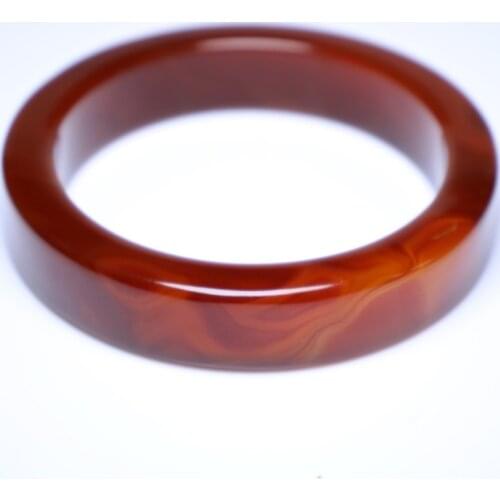 Exclusive design agate retro-safe bracelet with thick red square Bracelet