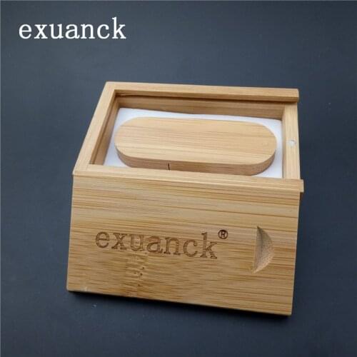 Exuanck Personalized usb bamboo Swivel wooden 2.0 4GB 8GB 16GB 32GB 64GB memory flash pen drive (Over 20pcs free logo)