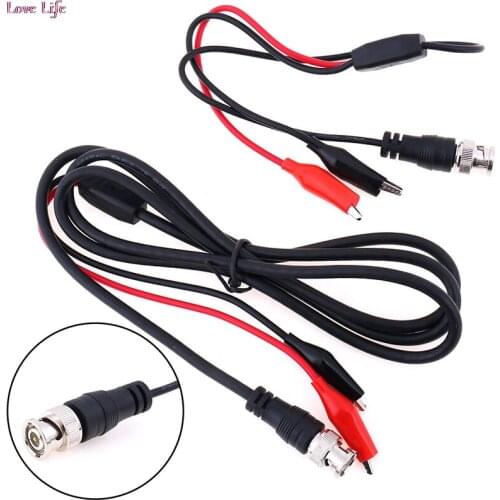 Hot Sale Digital oscilloscope probe bnc test leads bnc q9 male to dual alligator clips