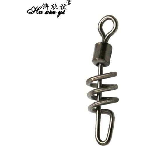 HXY PCS(50 20) SIZE(10# to 3/0#) Rolling swivel with screwed snap fishing swivels tackle fishing hook connector rolling swivels
