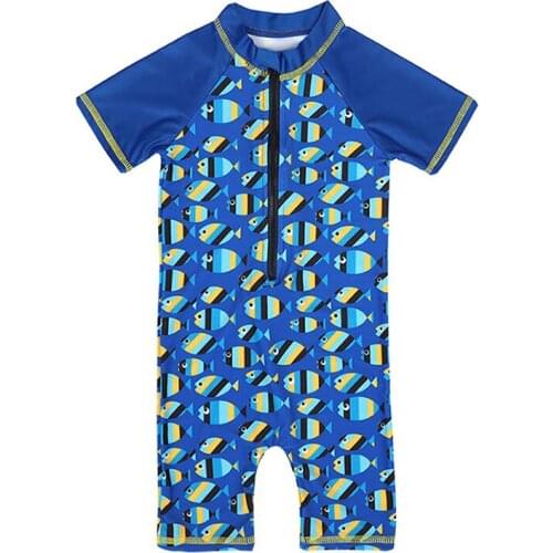 Bathing Swimming Boys Swimsuit Kids One Piece Baby Wetsuits Party Swimming Surfing Children Boys Sunscreen Swimwear Fashion Boy