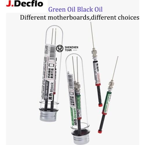 Solder Mask Oil Green Black Color For Mobile Phone Motherboard Maintenance Repair Reballing Soldering Special Solder Resist Oil