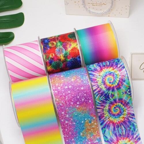 DIY Handmade Materials Printed Grosgrain Ribbon 50 Yard Per Size 54700