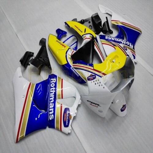 Custom motorcycle cowl for CBR919RR 1998-1999 CBR 900 RR 98 99 ABS Plastic Fairings+Botls+blue yellow M2