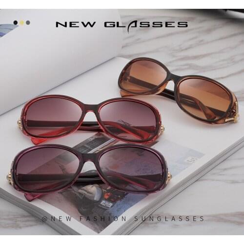 Inner coated new small frame female egg shaped anti ultraviolet outdoor sunglasses