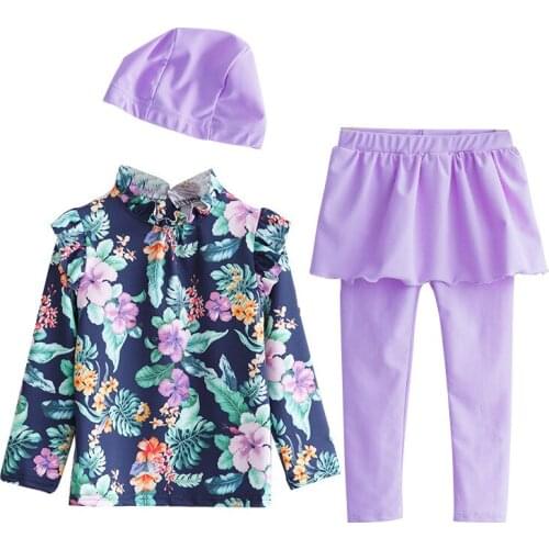 Baby Clothing Female Child Swimwear Childrens Clothes Kids Bathing Suits Girl Swimming Suit 2020 Drying Swimsuit Long Sleeve