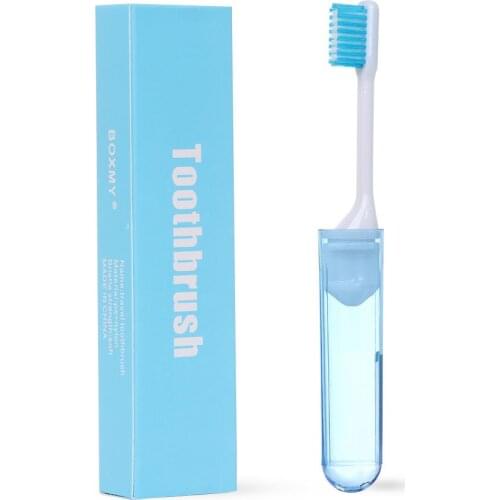 Useful Hygiene Soft Portable Outdoor Tooth Brush Business Trip Oral Cleaning Folding Toothbrush