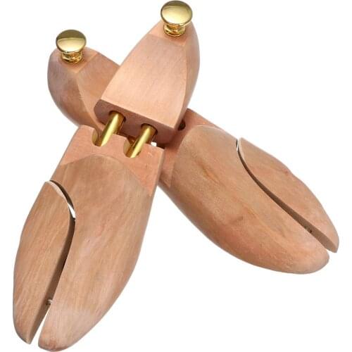 Adjustable Shoe Stretcher 1 Pair Wooden Shoes Tree Shaper Rack Flats Pumps Boots Expander Trees Shaper Keeper Size EU 35-46