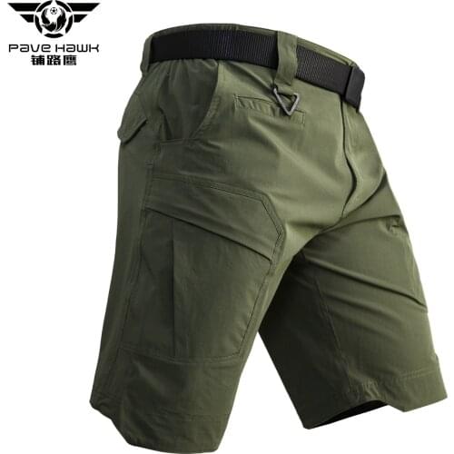 Outdoor Sports Quick Dry Multi Pocket Cargo Shorts Men Summer Sports Climbing Hiking Thin Breathable Tactical Army Short Trouser
