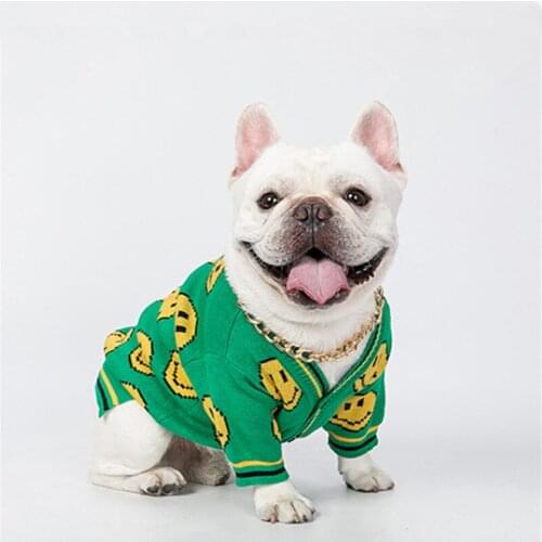 Cat Dog Sweater Coat Winter Dog Clothes Cardigan Yorkie Pomeranian Poodle Schnauzer Pug French Bulldog Corgi Shiba Inu Clothing