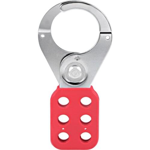 Uxcell Lockout Hasp Steel 1.5-inch Inside Jaw Diameter 6 Holes
