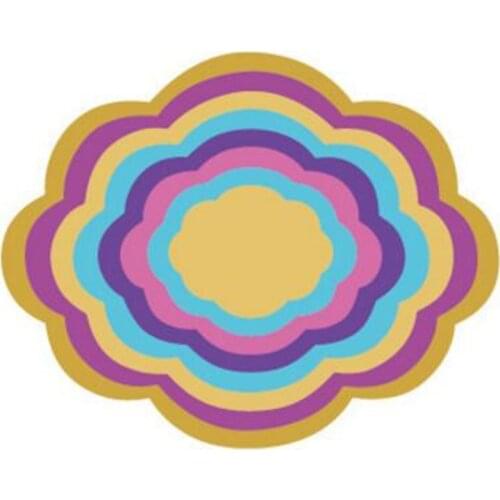 YINISE Metal Cutting Dies For Scrapbooking Stencils Cloud Frame DIY Album Paper Cards Decoration Embossing Folder Die Cuts Mold