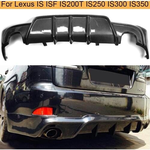 Carbon Fiber Rear Bumper Diffuser Lip Spoiler for Lexus IS ISF Sedan 4 Door IS200T IS250 IS300 IS350 2013-2016 Rear Diffuser Lip