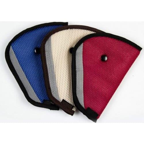 1 Piece Car Safety Belt Cover Sturdy Adjustable Triangle Safety Seat Belt Pad Clips Baby Child Protection Car-Styling Car Goods