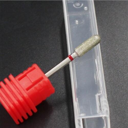 1Pcs Diamond Burr Rotate Nail Drill Bit 3/32" Electric Nail Mills Manicure Pedicure Cutters Nail Drill Accessories Tools