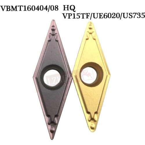 10pcs VBMT160408 VBMT 160404 HQ VP15TF US735 UE6020 Original Carbide Insert Tool metal turning tool CNC lathe cutter tools