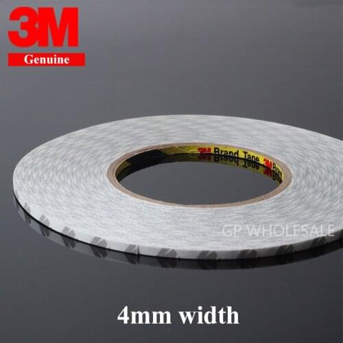 4mm*50 meters) 3M 9080 High Temperature Double Sided Adhesive Tape for LED Light, Phone Screen Display